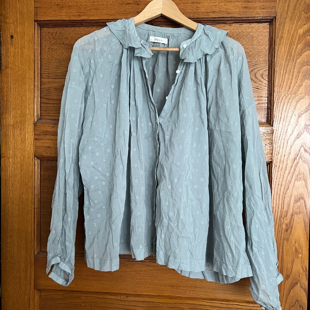 Doen blouse, mist, size S